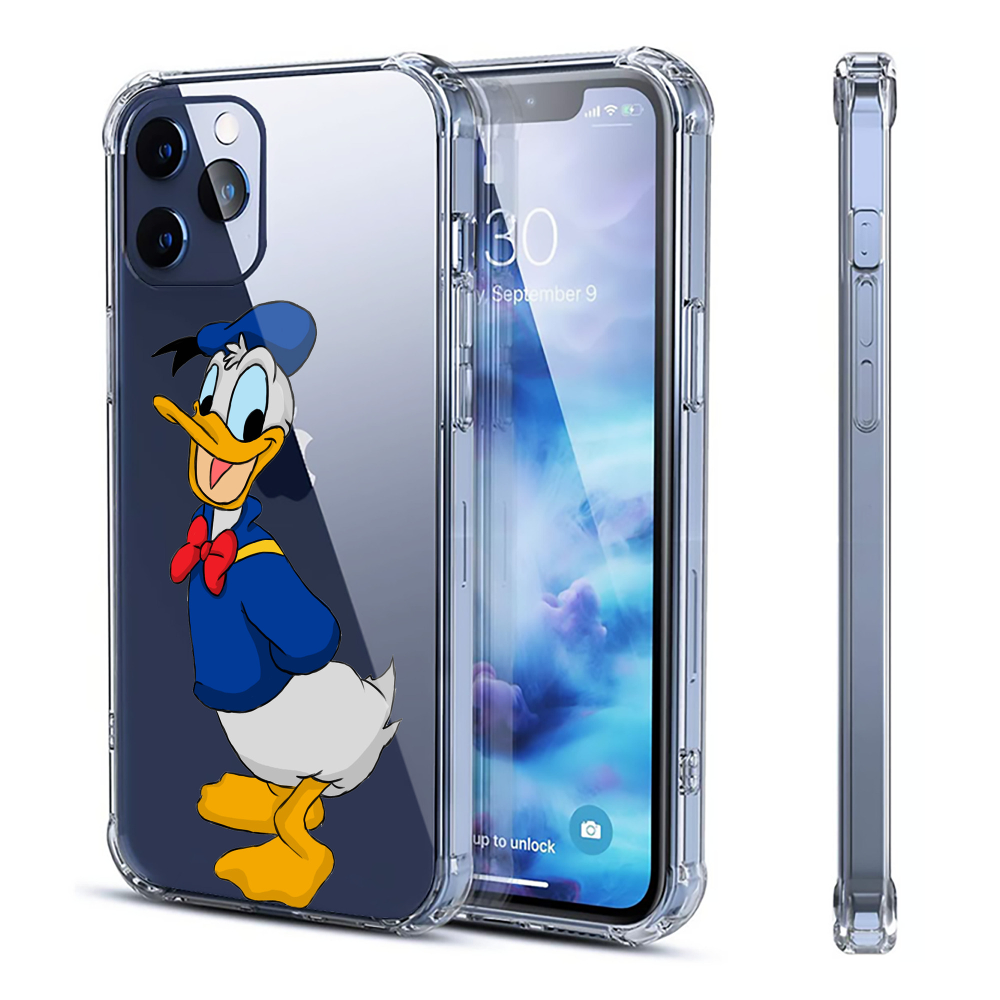 （画像用） ミッキーマウス Mickey Mouse 【iPhone 12シリーズ対応】透明スマホケース（クリアソフトケース）